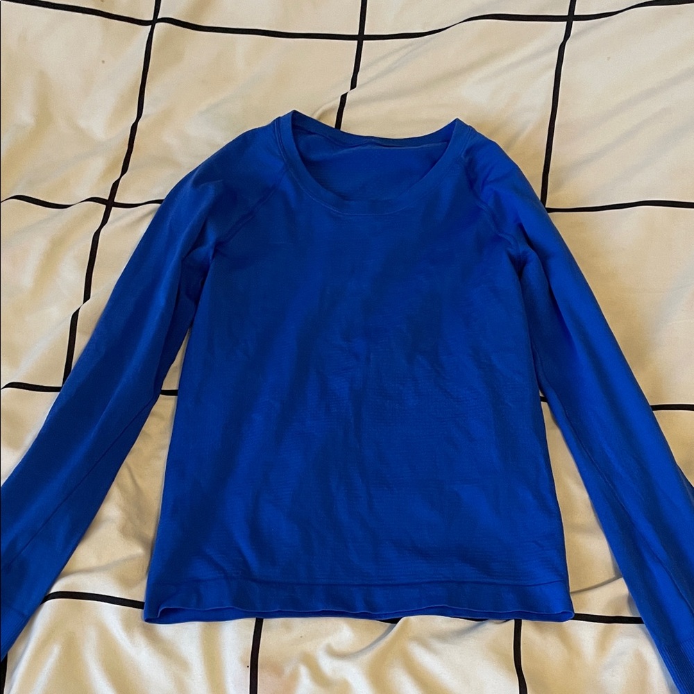 lululemon athletica Blue Long Sleeve Top